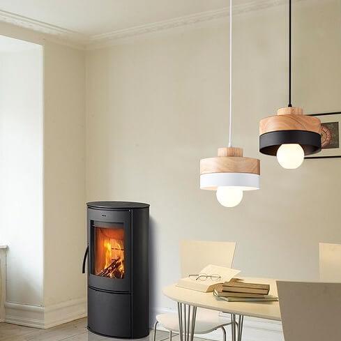Suspension Luminaire Nordic Rond/Carré 1 Lumière 
