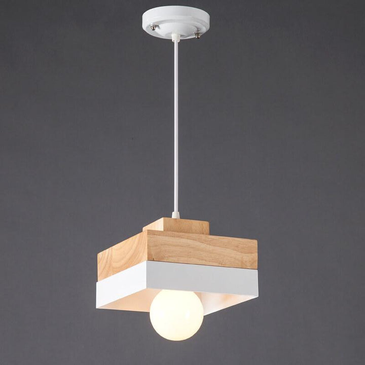Suspension Luminaire Nordic Rond/Carré 1 Lumière 