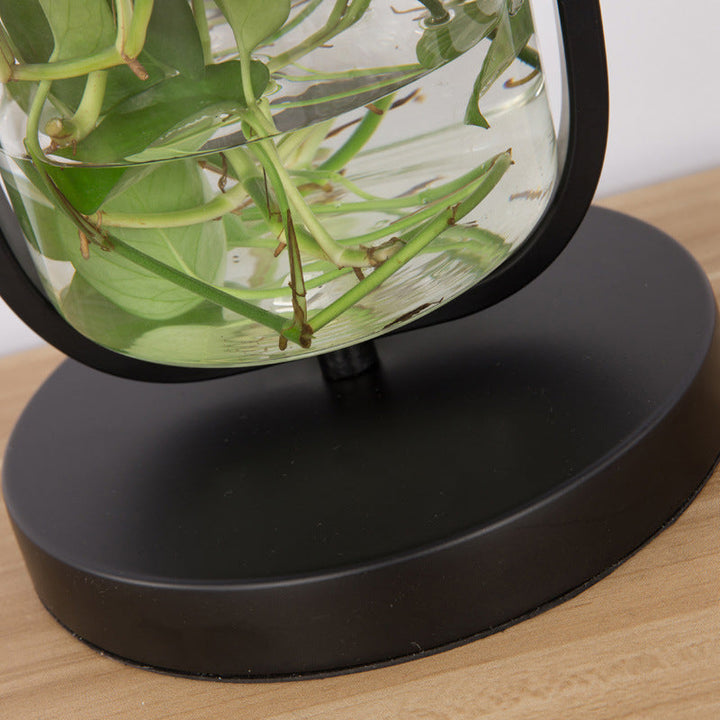 Lampe de table hydroponique à 1 lumière pour plantes créatives en verre Art déco moderne 