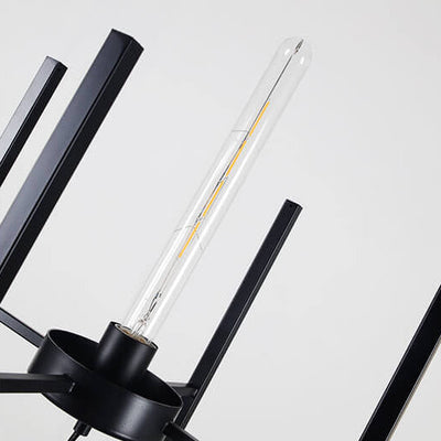 Abat-jour rond en verre de simplicité moderne, support en fer, lampadaire sur pied à 1 lumière pour le salon 