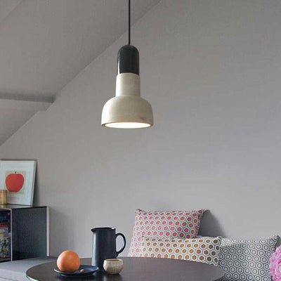 Retro Cement Torch Shaped 1-Light Pendant Light