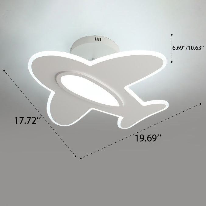 Moderne, minimalistische Cartoon-Flugzeug-LED-Halbbündig-Einbauleuchte 
