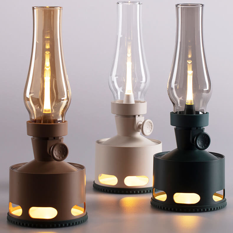 Zeitgenössische kreative Kerosinlampe LED USB Tischlampe für Unterhaltungsraum 