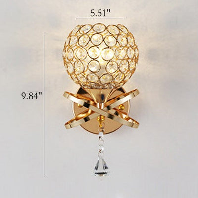 Creative Minimalist Crystal 1-Light Wall Sconce Lamp