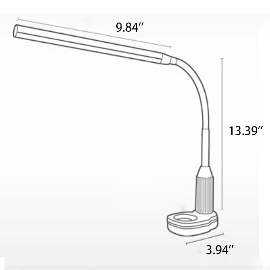 Modern ABS Adjustable Clip LED Table Lamp