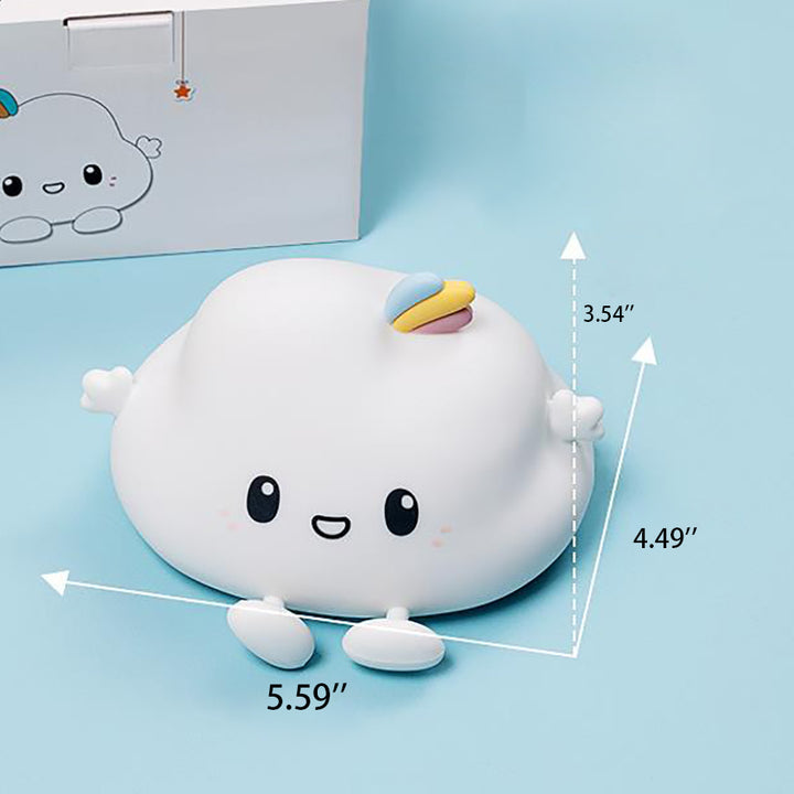 Lámpara de mesa LED de diseño moderno de nube creativa de silicona 