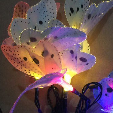 Solar Butterfly 12/20 Lights LED Outdoor Waterproof String Lights