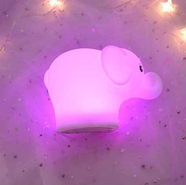 Kreative Elefant Silikon USB Pat Pat LED Nachtlicht Tischlampe 