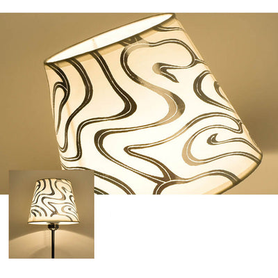Lampe de table européenne rétro en tissu à 1 lumière 