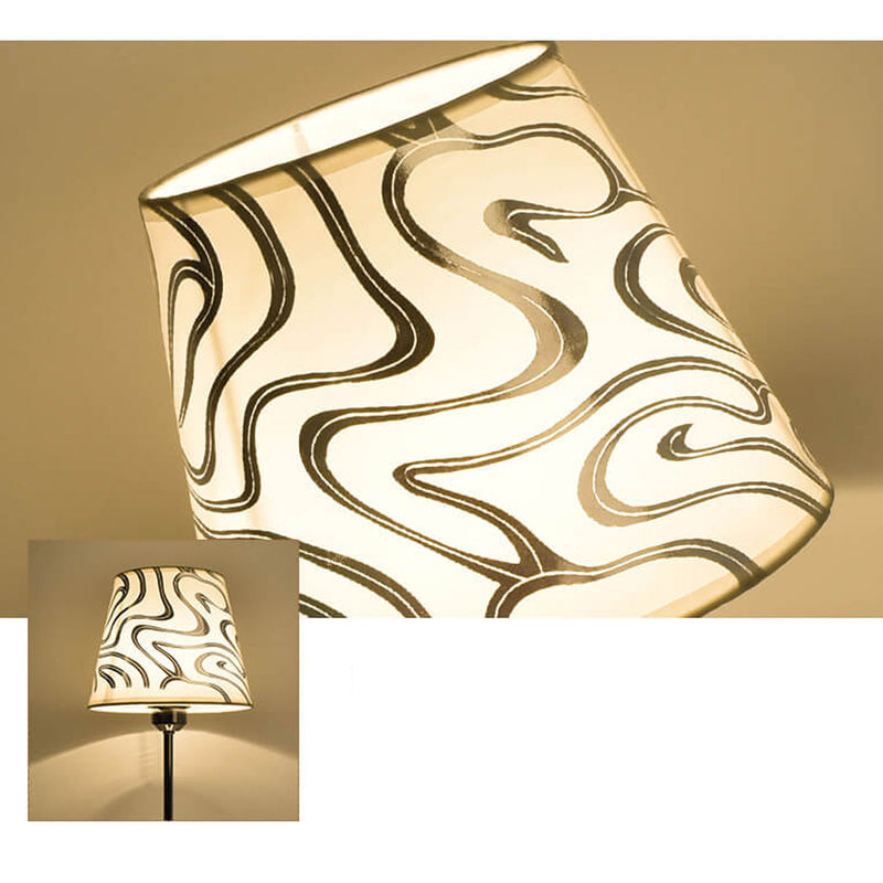 Lampe de table européenne rétro en tissu à 1 lumière 
