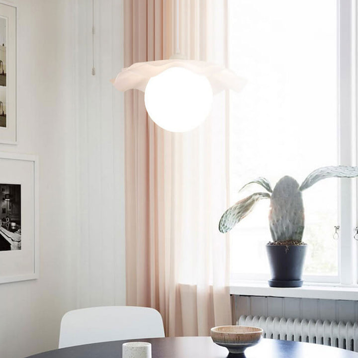 Lámpara colgante nórdica simple con forma de flor acrílica de 1 luz 