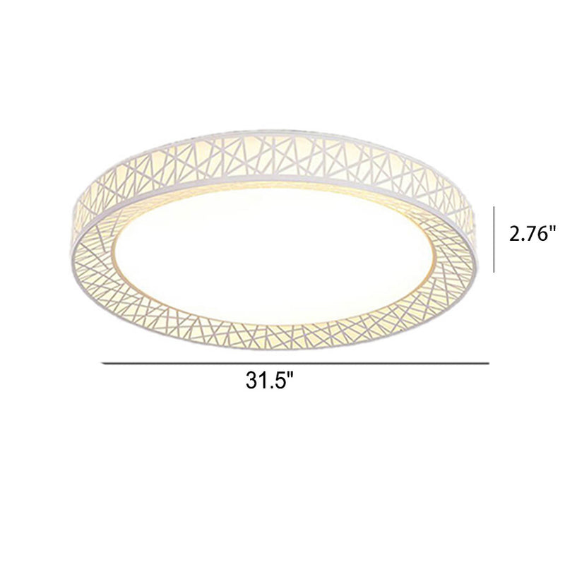 Moderne kreative runde Vogelnest-Eisen-LED-Unterputz-Deckenleuchte