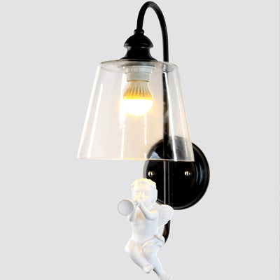 Nordic Simple Bird/Angel Design 1-Light Wall Sconce Lamp