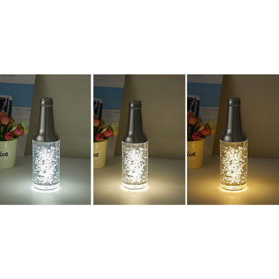 Lampe de table LED décorative tactile rechargeable Creative Luminous Wine Bottle 