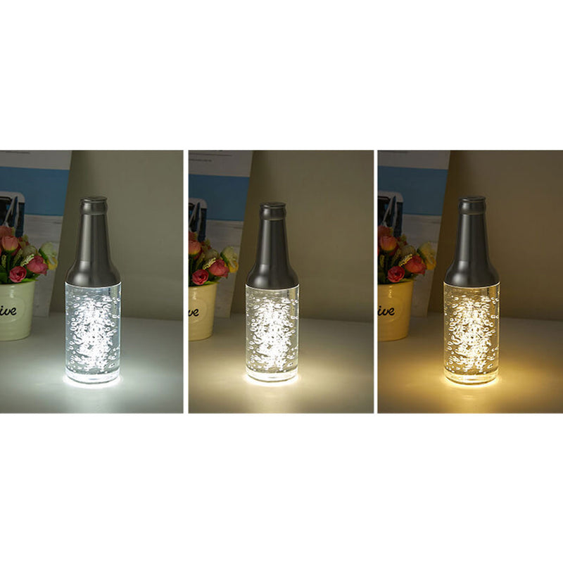 Lampe de table LED décorative tactile rechargeable Creative Luminous Wine Bottle 