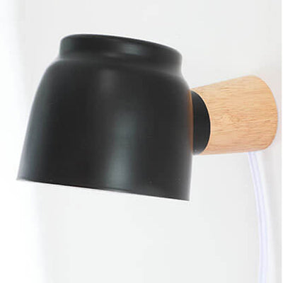 Nordic Minimalist Column Barrel Rotatable 1-Light Wall Sconce Lamp