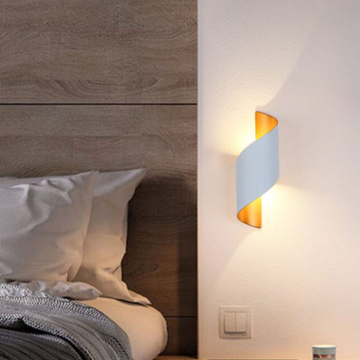 Lámpara de Aplique de Pared Impermeable de Columna de Aluminio Moderno para Exteriores con LED 