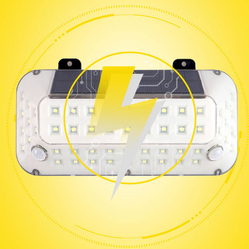 Vierseitig beleuchtete Solar-Außenwandleuchte mit menschlichem Sensor für den Außenbereich