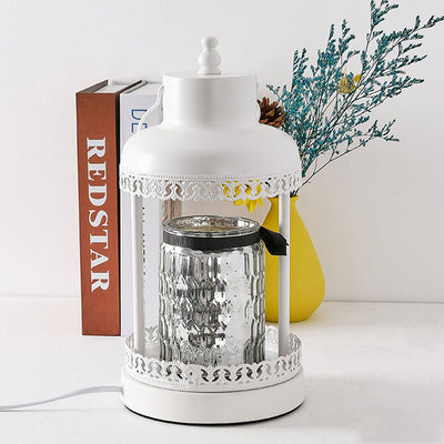 Retro Light Luxury Metal Lantern  Bottle Melting Wax Table Lamp