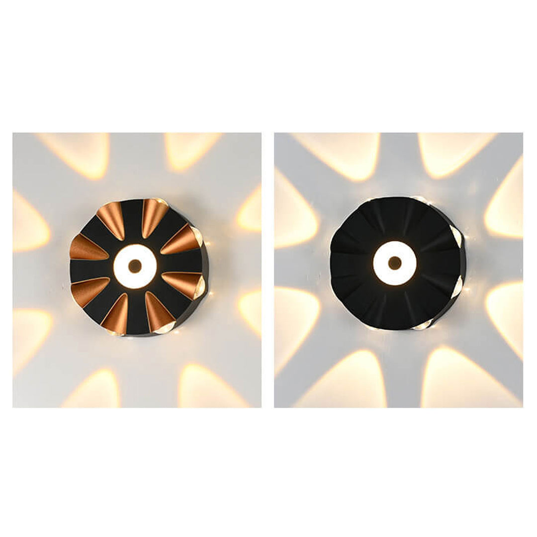 Applique murale LED étanche en aluminium rond moderne et créatif pour l&