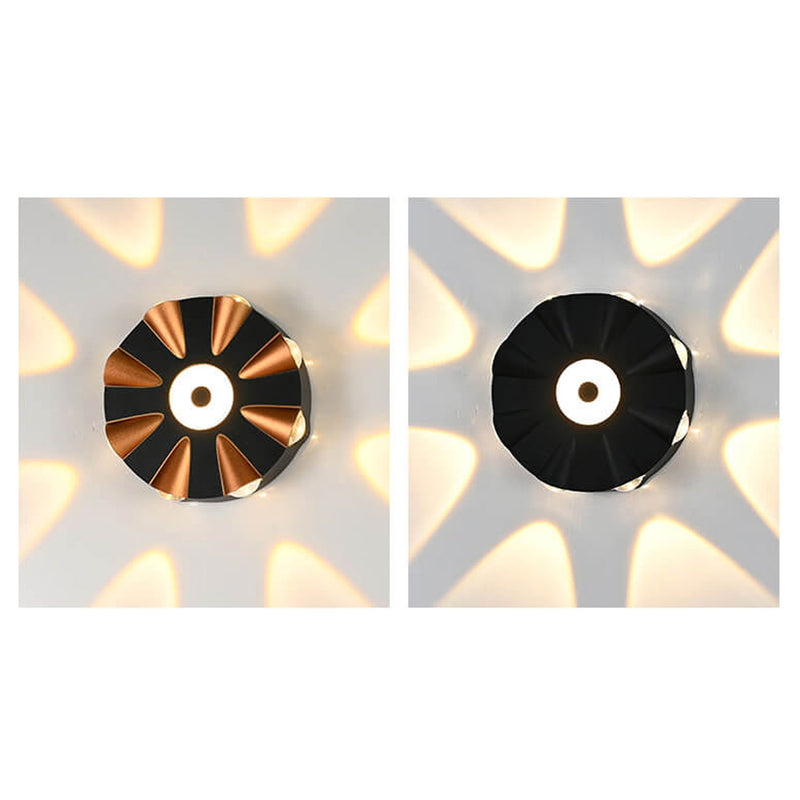 Applique murale LED étanche en aluminium rond moderne et créatif pour l&
