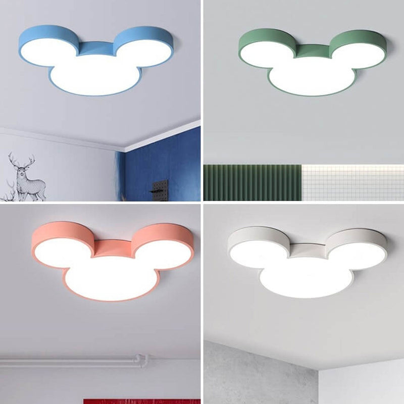 Mouse Cartoon Slim LED Flush Mount Ceiling Light