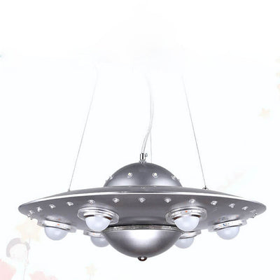 Creative Cartoon UFO Flying Saucer LED Kids Chandelier