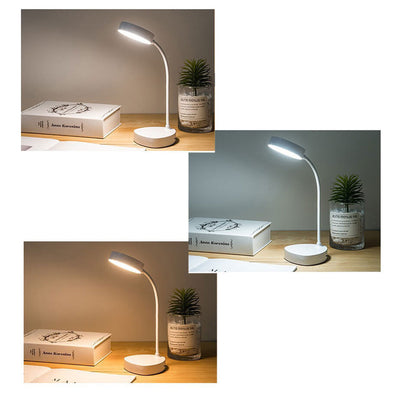 Lampe de table LED pliable à 1 lumière avec chargement USB créatif 