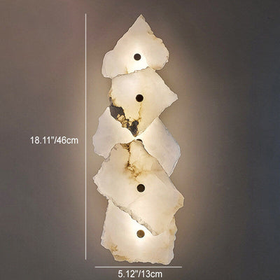 Chinese Modern Minimalist Rectangular Lucite Iron LED Wall Sconce Lamp