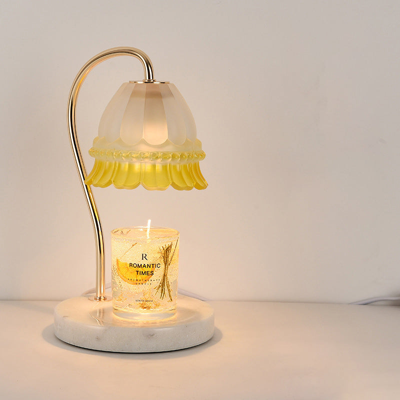 Kreatives Maiglöckchen-Blumendesign mit Kerzen-LED-Schmelzwachs-Tischlampe