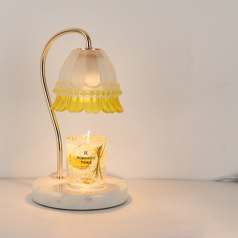 Kreatives Maiglöckchen-Design mit Kerze LED schmelzendes Wachs Tischlampe 