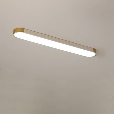 Moderne, minimalistische, rechteckige LED-Deckenleuchte mit rechteckigem Ring 