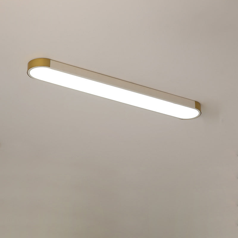 Moderne, minimalistische, rechteckige LED-Deckenleuchte mit rechteckigem Ring 