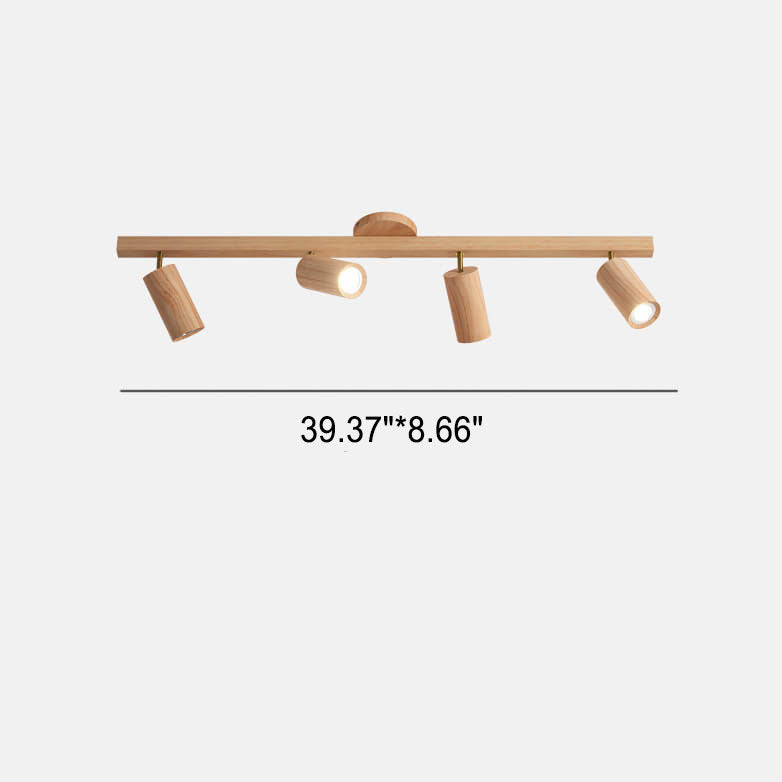 Simple Log Spotlight Track LED Semi-Flush Mount Ceiling Light – BulbSquare