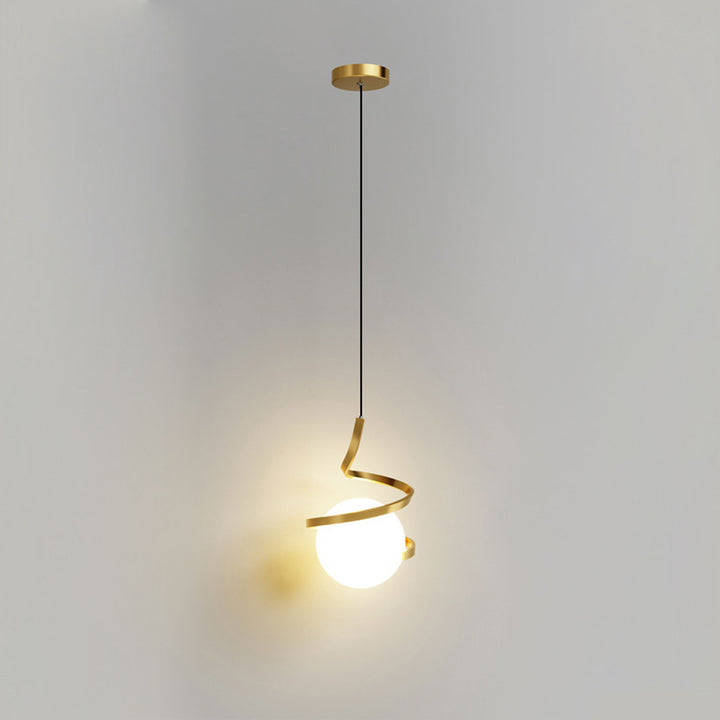 Luz colgante LED de hierro forjado minimalista moderno 
