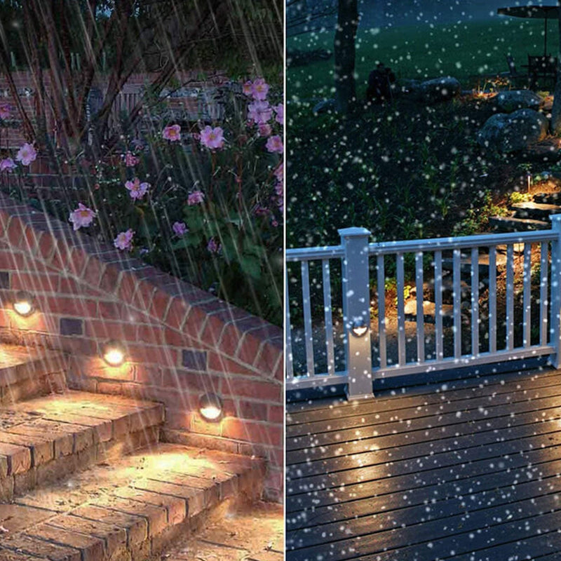 Modern Round Aluminum LED Outdoor Stair Enclosure Step Light