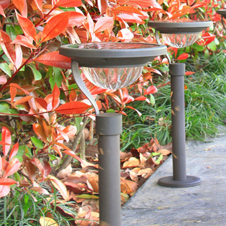 Luz de jardín solar LED impermeable de uso dual moderna de piso a techo para exteriores 