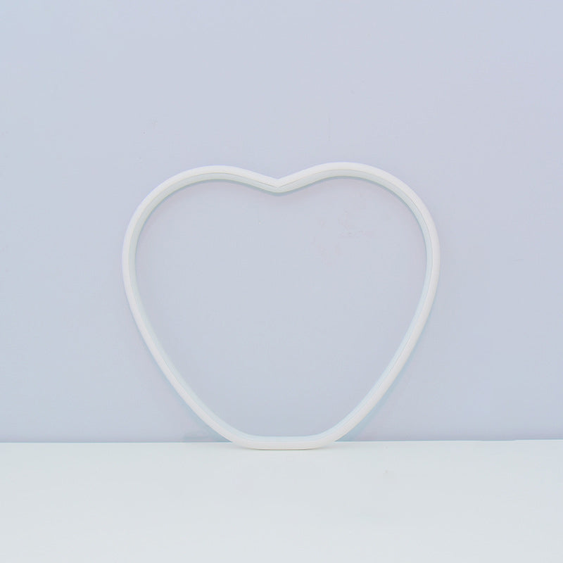 Creative Aluminum Heart Shape LED Night Light Table Lamp