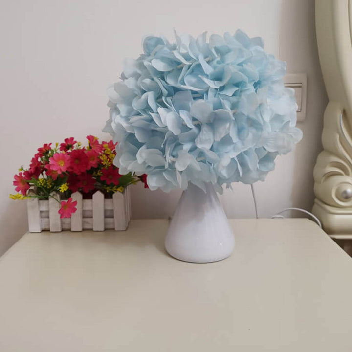 Simulation de tissu Gourd Flower Bouquet Design Lampe de table à 1 lumière 