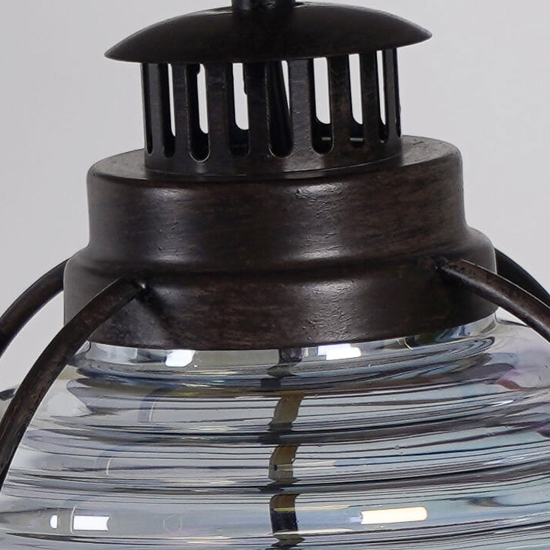 Lampe de table 1 lumière en tissu design cheval en fer et verre vintage 