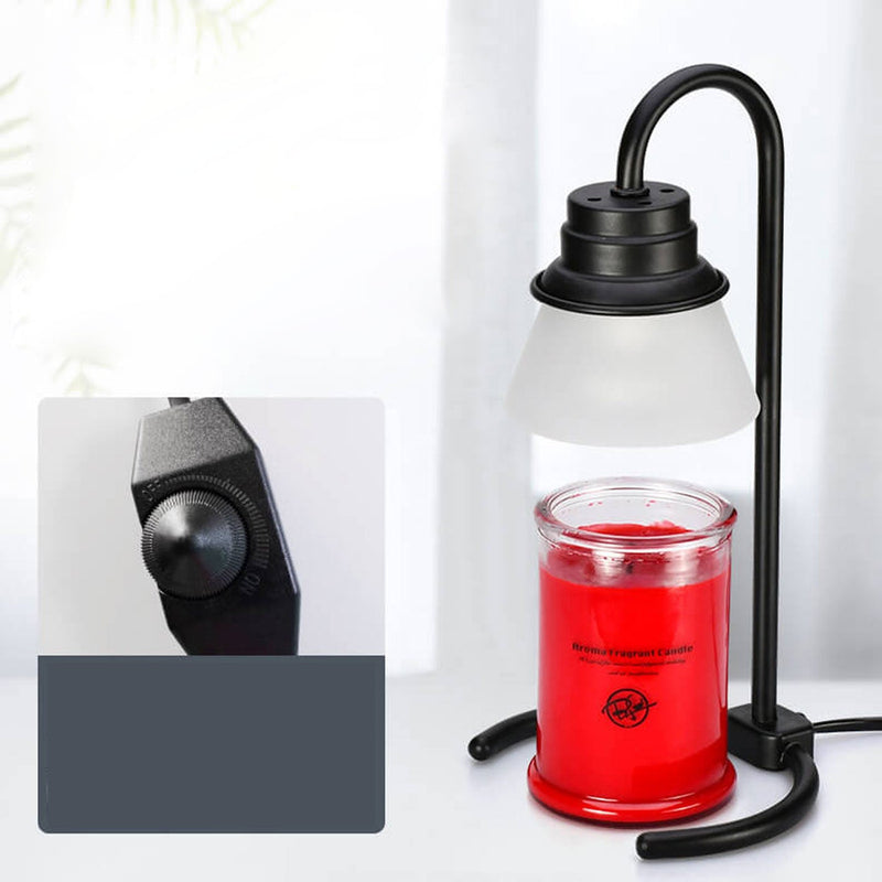 Modern Simple Metal Wood 1-Light Melting Wax Table Lamp