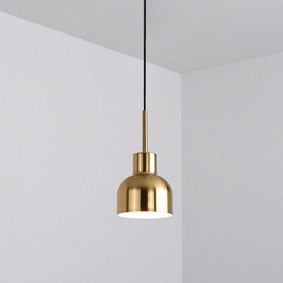 Industrielle Eisen Einfacher Glockenschirm Design 1-Licht Pendelleuchte 