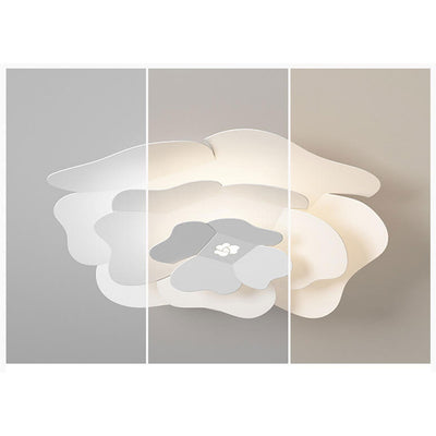 Creative Simple Three-layer Petal Overlap Design LED Flush Mount Light