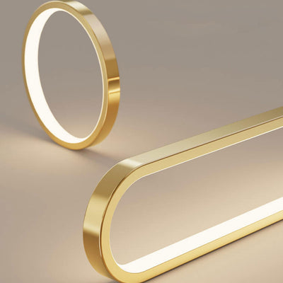 ضوء قلادة LED من النحاس بالكامل بتصميم حديث وبسيط 