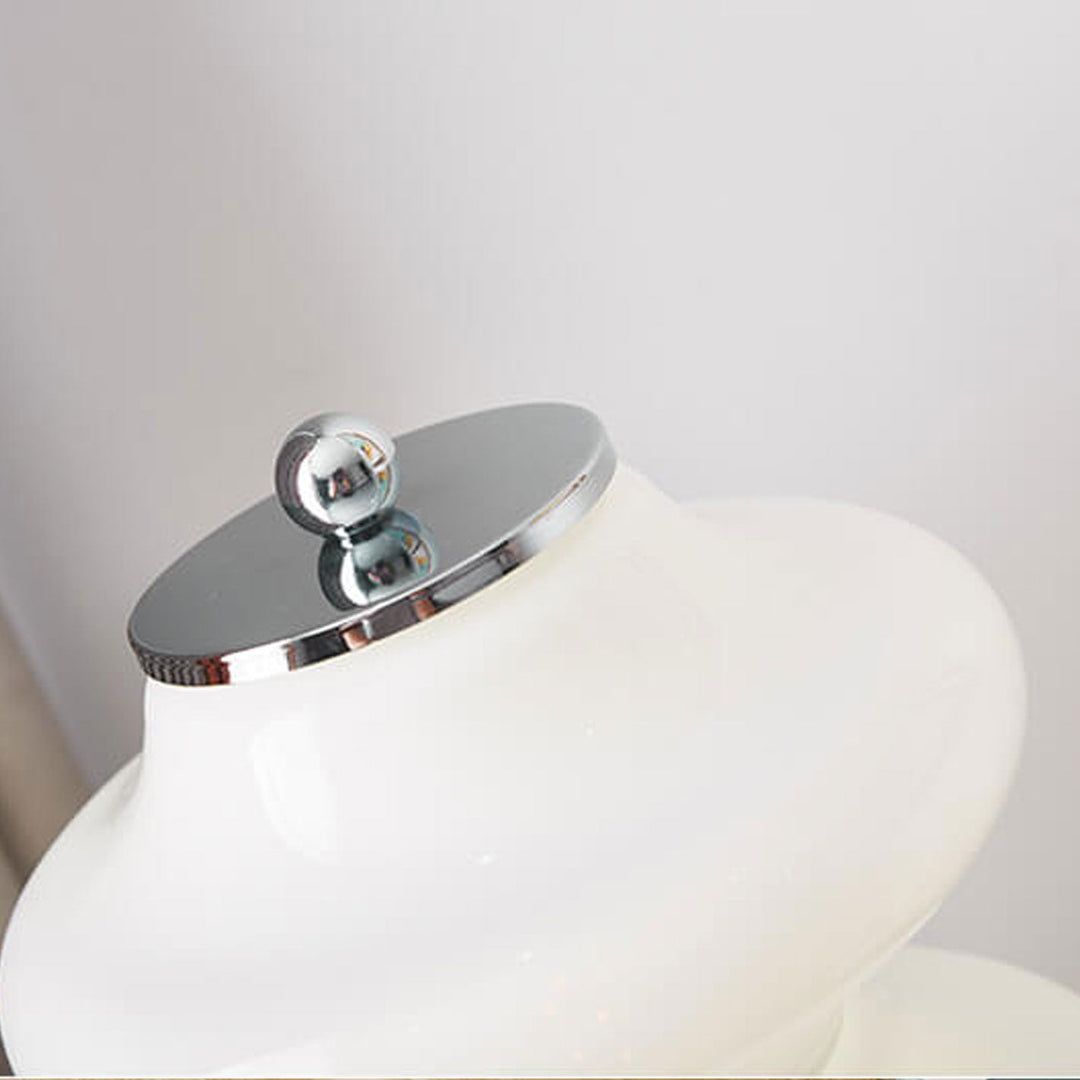 Lampe de Table LED Design Gourde en Verre Nordique 