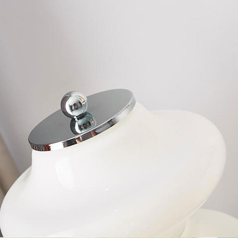Lampe de Table LED Design Gourde en Verre Nordique 