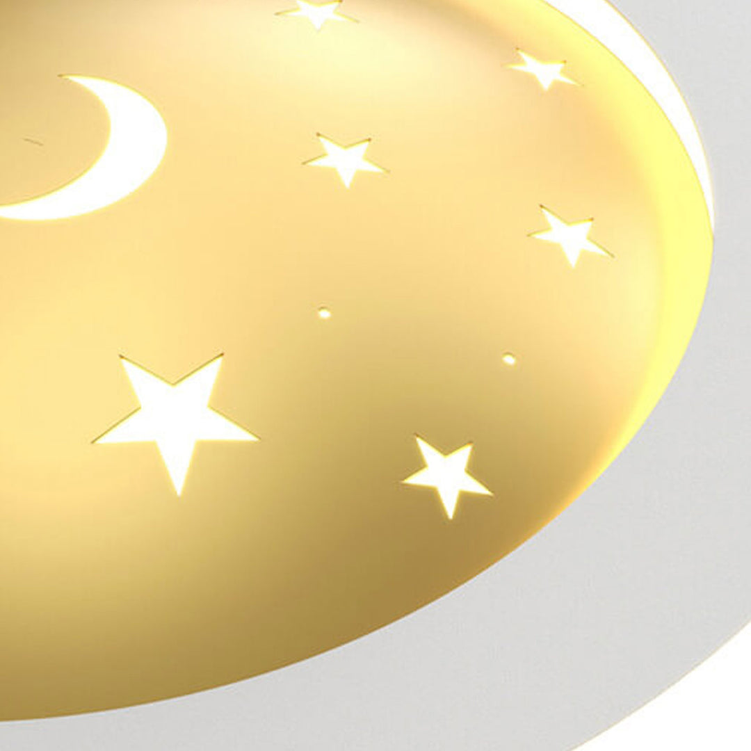 Nordic Minimalist Starry Sky Square Runde Schmiedeeisen Aluminium LED Unterputz Deckenleuchte 