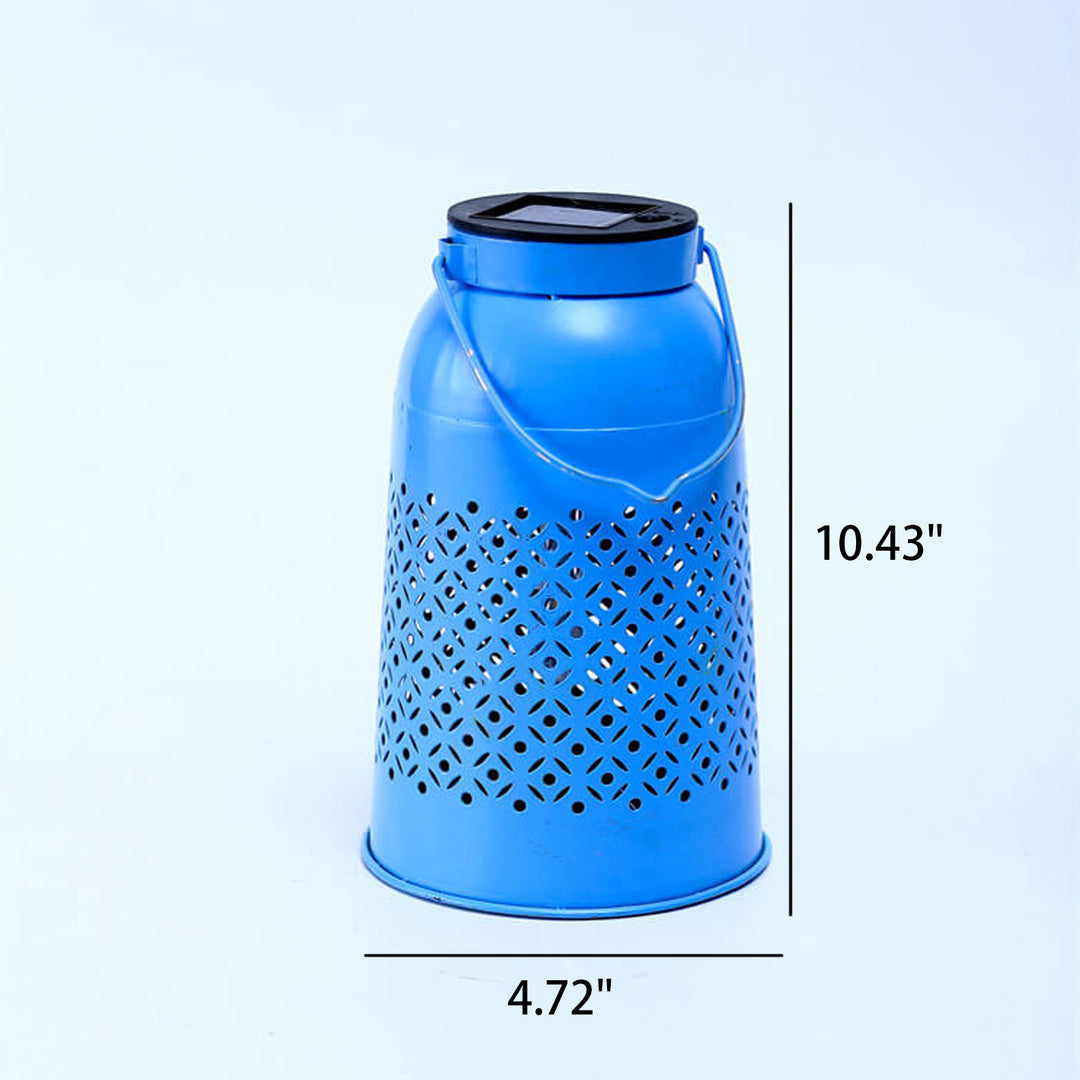 Solar Waterproof Water Bottle Shape Design Hollow Pattern LED Outdoor Decorative Light