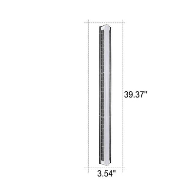 Lampe murale de jardin extérieure étanche moderne à LED solaire acrylique longue 