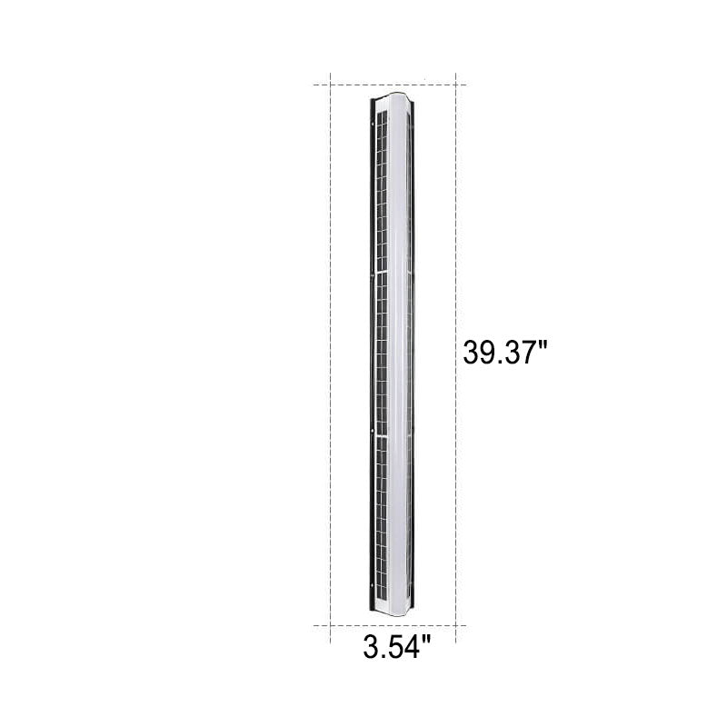 Lampe murale de jardin extérieure étanche moderne à LED solaire acrylique longue 